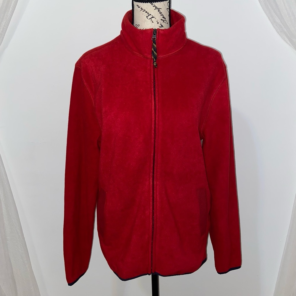 GAP Red Full-Zip Fleece Jacket